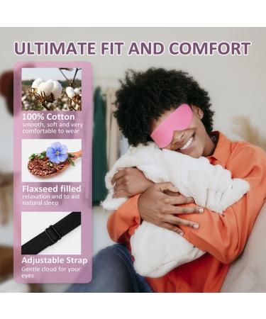 KOVNLO Heated Eye Mask for Dry Eyes & Styes - Washable USB Electric Warm Compress for Blepharitis & Chalazion - Pink Eye Treatment & Relief - Buy Online on GoSupps.com