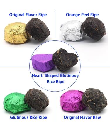 LWXLJMJZC -Yunnan Pu'er Tea Mini Tuo Cha 30 Pieces (10 Flavors * 3 Pieces) Pu-erh Tea China (Fermented and Unfermented) - Buy Online on GoSupps.com