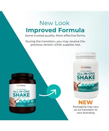 Reignite Wellness by JJ Virgin | Chocolate Plant-Based All-in-One Shake | New & Improved Formula | Plant Protein Powder, Vitamins, Minerals, Greens & Aminos | 20g of Plant Protein | 30 Servings - Buy Online on GoSupps.com