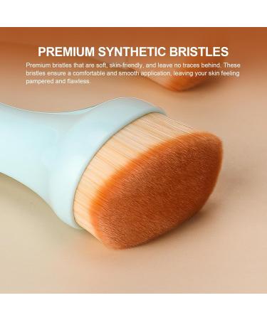 Buy Makeup Brushes Set - Foundation Concealer & Double-ended Blending Brush | Face Makeup Tools for Liquid Powder & Cream Cosmetics - Blue - Buy Online on GoSupps.com