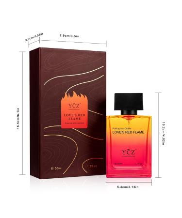 Ycz LOVE'S RED FLAME Perfume Men Passionate Love Perfume 50 ml (1.65 fl. Oz). A Signature Scent for Long-Lasting Fragrance - Ideal Men Perfumes For Special Occasions Daily Elegance. - Buy Online on GoSupps.com