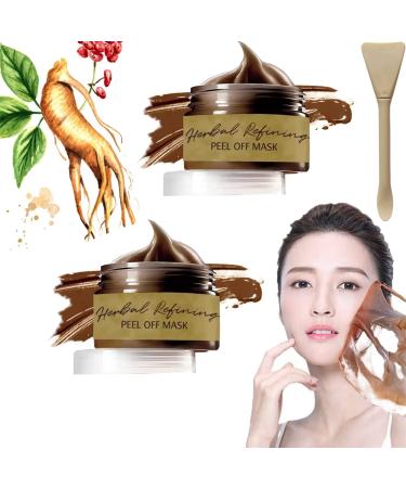 DqsWko Pro-Herbal Refining Peel-Off Facial Mask  Cleansing Blackhead Remover Masks  Tearing Pores Shrink Skin Care120 (2PCS)