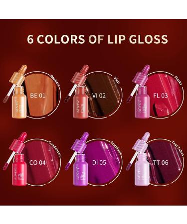 Tudiqe 6Pcs Matte Liquid Lipstick Set | Long-Lasting & Waterproof Lip Gloss Kit for Women - Buy Online on GoSupps.com