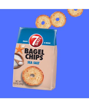 7Days Bagel Chips Sea Salt 8.81 oz. - Crispy and Flavorful Snack - Buy Online on GoSupps.com
