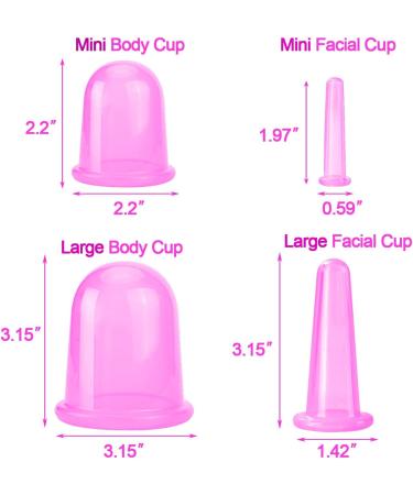 Cupping Therapy Sets 7Pcs | Silicone Anti Cellulite Massage Cups | Vacuum Suction Facial & Body Massager for Adults - Buy Online on GoSupps.com