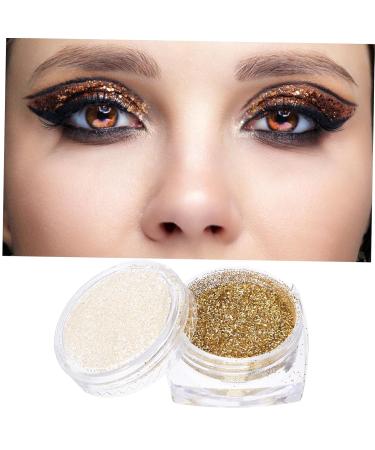 Buy Hemoton 2pcs Loose Eyeshadow Glitter - Golden Pigment Makeup & Highlighter for Stunning Eye Looks | International Shipping Available - Buy Online on GoSupps.com