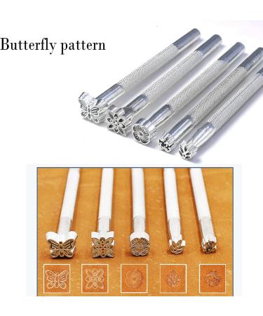 21pcs Leather Craft Stamp Tools Punch Set for DIY Carving - High-Quality Leather Stamping Kit - Buy Online on GoSupps.com
