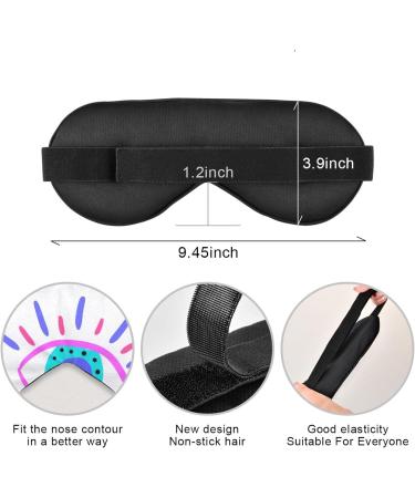 Haskirky Light Blocking Eye Mask - Breathable & Adjustable for Adults | Perfect for Travel, Yoga, Meditation, Office, & Deep Sleep | Comfortable & Colorful - Buy Online on GoSupps.com