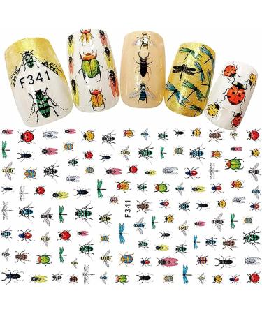 Insect Bee and Dragonfly 3D Nail Sticker Set - Foil Decals Manicure Accessories - Buy Online on GoSupps.com