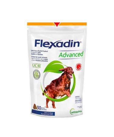 Vetoquinol Flexadin Advanced (with boswellia) Dog Joint Supplement One Unit a Day for Dogs 30 Chews