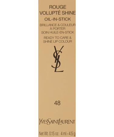 Yves Saint Laurent Rouge Volupte Shine Lipstick 48 Smoking Plum 0.15 oz - Buy Online on GoSupps.com