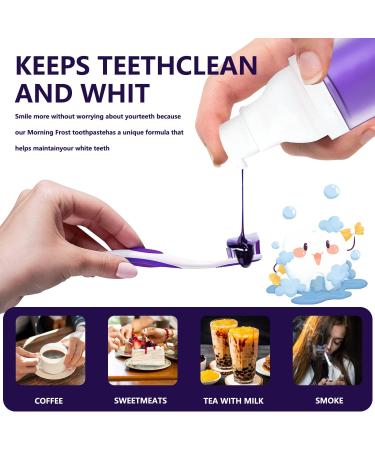 Toyarking Tooth Whitening Toothpaste - Purple Toothpaste for Brightening & Bleaching Teeth | Best Toothpaste for White Teeth - Buy Online on GoSupps.com