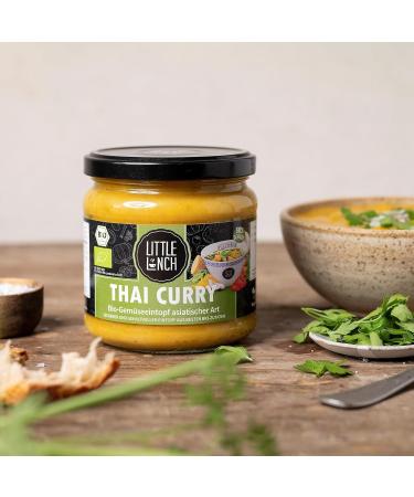Little Lunch Bio Thai Curry | 100% Organic Vegan Meal | Lactose-Free Gluten-Free No Added Sugar | 6 x 350g - Buy Online on GoSupps.com