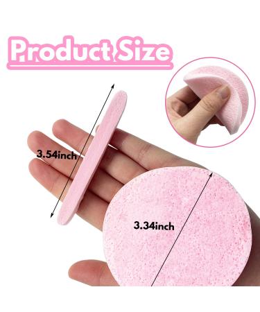 120 PCS Exfoliating Face Sponge Set for Makeup Removal and Cleansing - Yellow + Pink - Buy Online on GoSupps.com