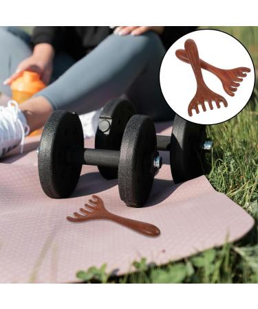 Lot de 2 Peignes de Massage du Cuir Chevelu en Bois Mini Outil Gua Sha pour Points D Acupuncture des Yeux et Relaxation Format Compact Portable pour Massage Visage et Cuir - Buy Online on GoSupps.com