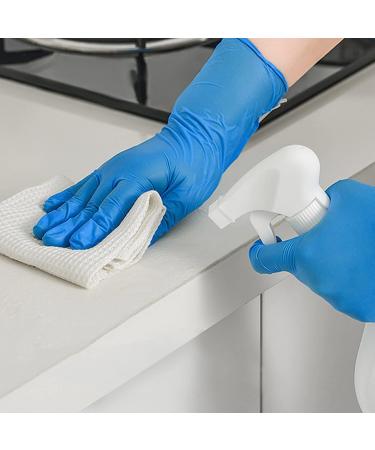 Nitrile Gloves 100Pcs 1000 Pcs Disposable Blue  Small/Medium/Large/XLarge  No Latex No Powder Large (Pack of 100) Blue-100 Pcs - Buy Online on GoSupps.com