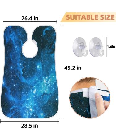 Beard Bib Apron for Men - Waterproof Hair Catcher & Grooming Cape - Galaxy Stars Design - Buy Online on GoSupps.com