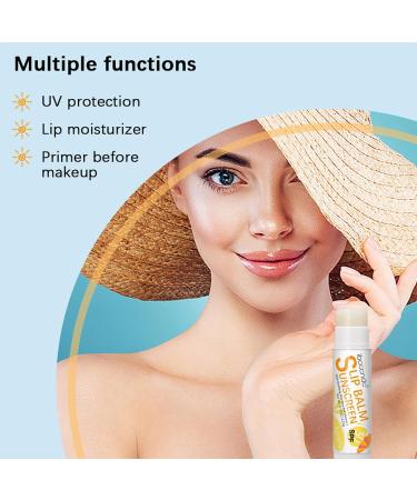 Sunscreen Lip Balm | Hydrating Bum Sun Lip Balm SPF30 - Travel Size Sunscreen for Lips Soothes and Moisturizes Lips Sun Protection Lip Care Vesone #1 Banana Flavor - Buy Online on GoSupps.com
