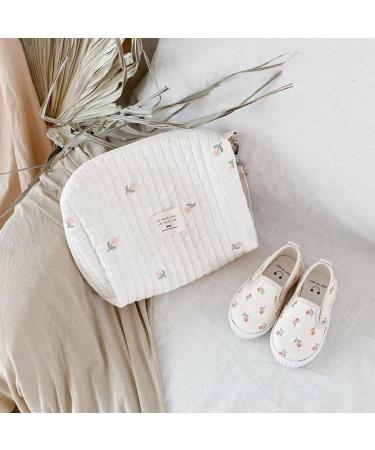 Universal Portable Baby Wrap Pockets & Diaper Bags for Newborns | Mini Diamond Organizer for Moms | Zippered Embroidered Printed Bear Design - Buy Online on GoSupps.com