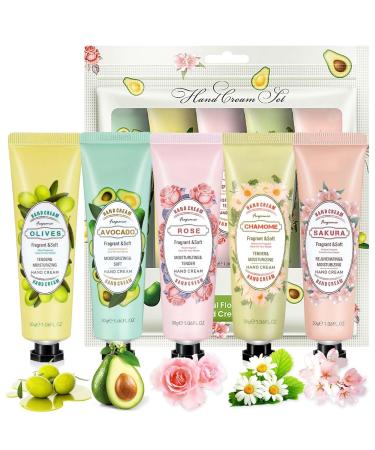 Lot de 5 cr mes pour les mains tr s s ches - Hydratant non gras anniversaire f te des m res ou No l - Id al pour homme et femme