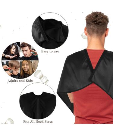 Professional Short Barber Cape - Waterproof Nylon Hair Cutting & Dye Apron for Unisex - Salon Styling & Shampoo Cape (Black - Buy Online on GoSupps.com