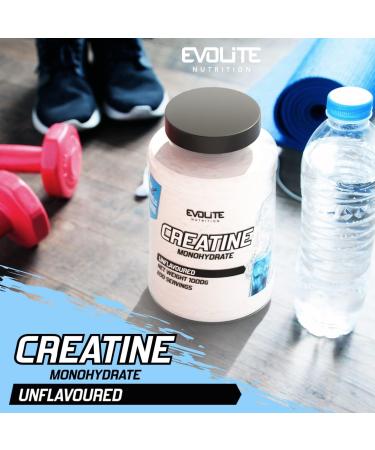 Evolite Nutrition Creatine Monohydrate 1000g - Best Pre Workout Booster with Taurine - Flavorful Creatine Powder for Enhanced Performance - International Shipping Available - Buy Online on GoSupps.com