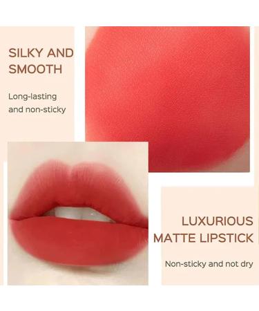  Wenmin Anti-stain lipstick Velvet Lipstick matte lip tint | Matte pigmented lip tint to improve lip tone Wenmin - Buy Online on GoSupps.com