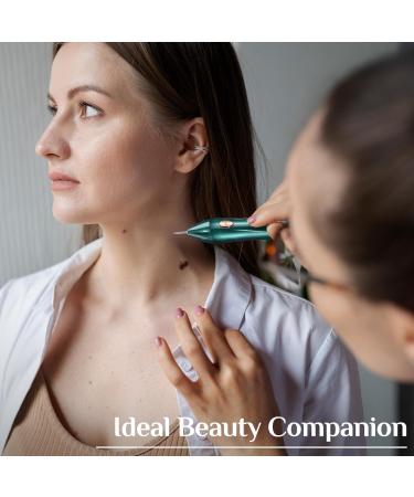 Augot Skin Tags Removal Pen Professional Mole Remover Pen kit Portable USB Rechargeable Skin Tag Removal Pen with 9 Modes LCD Display Replaceable Needles for Wart Freckle (Dark Green) - Buy Online on GoSupps.com