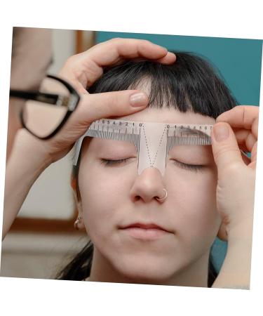 BIUDECO 10pcs Eyebrow Design Ruler Brow Ruler Sticker Eyebrow Tracer Measuring Ruler White Cosmetic Plastic - Buy Online on GoSupps.com