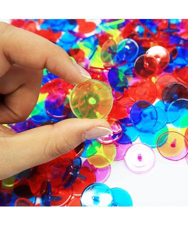 VEASAERS Golf Ball Markers Bulk - 50/100/150 Pcs Multicolor Position Markers - Transparent Plastic 25mm Flat Round Accessories - Buy Online on GoSupps.com