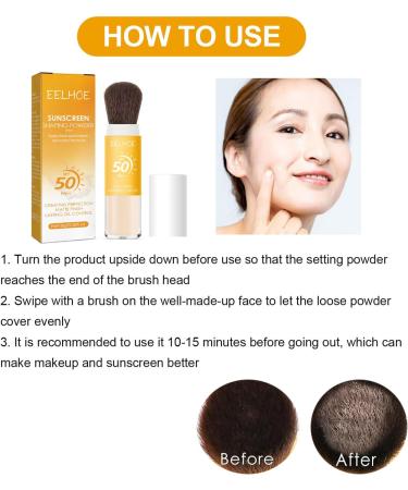 Polvere Fissant Solare Minerale Protezione Solare in Polvere Viso 50 mineral translucent sun protection powder Olio Di Controllo Finitura Opaca Naturale Leggero a lunga tenuta con pennello - Buy Online on GoSupps.com