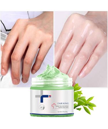 Surorain Green Tea Hand Mask 50g - Moisturizing Peel Off Wax for Hydrating & Exfoliating Skin - Buy Online on GoSupps.com