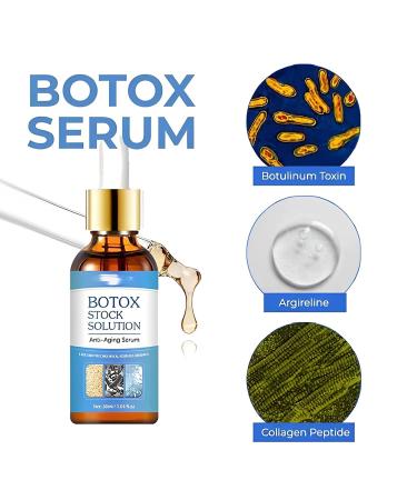 Botox Stock Solution Facial Serum | Newest Instant Face Lift Cream for Women | Dark Spot Corrector & Anti-Aging Collagen Serum | 30ml (2pcs) - Buy Online on GoSupps.com