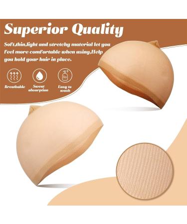 100 Pieces Elastic Wig Caps for Wigs - Beige and Nude Nylon Stocking Caps - Buy Online on GoSupps.com