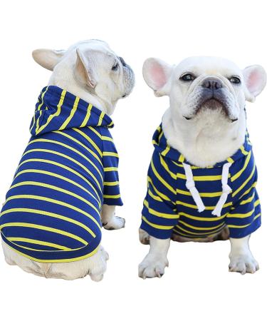Shop Zweitea Striped Hoodie Shirts for Small & Medium Dogs - Soft Stylish Puppy Sweater & T-Shirt - Buy Online on GoSupps.com