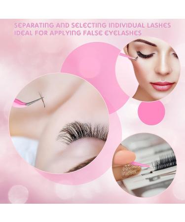 3-Piece Stainless Steel Lashes Tweezers Set with White Bag - Curved and Straight Eyelash Extension Tools for Women and Girls - Buy Online on GoSupps.com