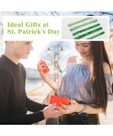 MoKo St. Patrick's Day Headband 5 Pack - Green Glitter Clover Accessories for Women, Girls, Teens - Buy Online on GoSupps.com