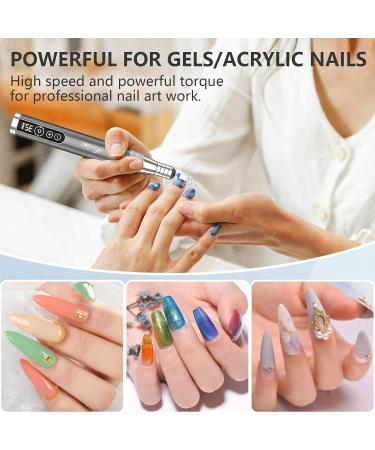 Wireless Nail Milling Machine - 35000 RPM Electric Nail Cutter Set for Gel Nails - Professional & Beginner Friendly with Ceramic Bits - Buy Online on GoSupps.com