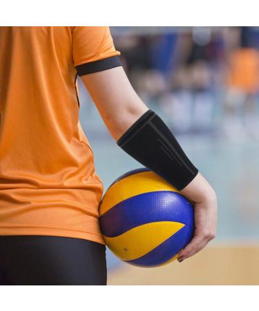 HOAAIGO Arm Sleeves for Volleyball & Running - Elastic Compression Sports Gear for Men & Women Black Size M - Buy Online on GoSupps.com