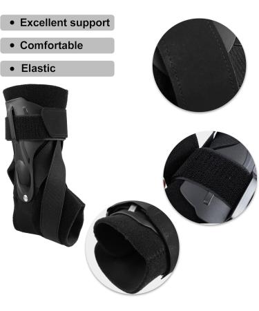 VOCOSTE Ankle Support Brace - Elastic Compression Sleeve for Pain Relief & Stabilization - Black XL Size - Buy Online on GoSupps.com