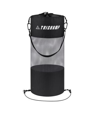 Boat Trash Bag Portable Mesh Trash Bag for Boat,Kayak,Camping,Reusable Pontoon Boat Accessories,Home Can Storage Black