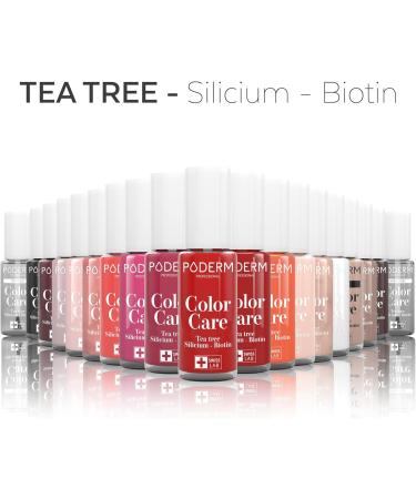 PODERM - FUNGAL NAIL INFECTIONS - Pink nail varnish TEA TREE - Prevention & Treatment of Nails Yellowed/Damaged by FUNGAL INFECTIONS - TREATS & COLOURS - foot/hand treatment - Swiss Made - Buy Online on GoSupps.com