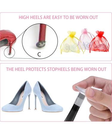 High Heeled Protective Covers & Shoe Stoppers - Perfect for Weddings & Uneven Floors | 2 Pairs of S M L - Buy Online on GoSupps.com