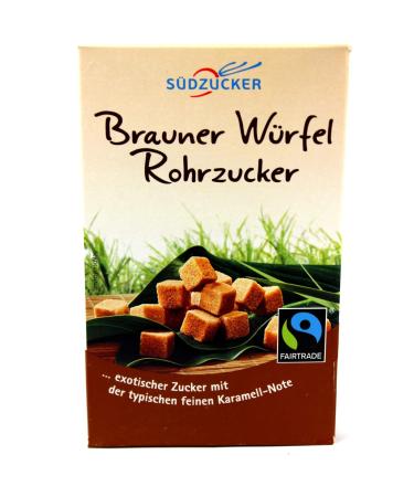 S dzucker Brown Cubes Cane Sugar Fair Trade Pack of 10 (10x500 g)