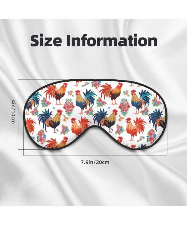 Buy Adjustable Double-Sided Roosters and Flowers Sleep Mask | Soft Eye Covers for Better Sleep Shade & Reduced Eye Edema - International Shipping Available - Buy Online on GoSupps.com