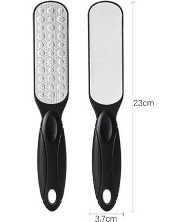ZLONGYAN double sided foot file callus remover for feet is suitable for dry cracked feet dead skin calluses etc. foot scrubber lasts to make feet smooth heel scraper for cracked heels (black) - Buy Online on GoSupps.com