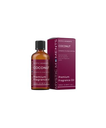 Mystic Moments | Coconut Fragrance Oil - 100ml - Perfect for Soaps Candles and Skin & Hair Care Items Coconut 100ml