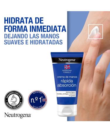 Neutrogena Rapid Absorption Hand Cream - Light Texture Norwegian Formula 75 ml | International Shipping Available - Buy Online on GoSupps.com