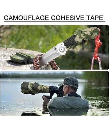 scosao 6PCS Self Adhering Cohesive Bandage Wrap 2" x5yd / 5cmx4.5m Stealth Camo Tape Wrap Non-Woven Fabric Stretch Tape Protective Camouflage Wrap Tape for Outdoor Hunting Rifle Knife Handles Camo-1 - Buy Online on GoSupps.com
