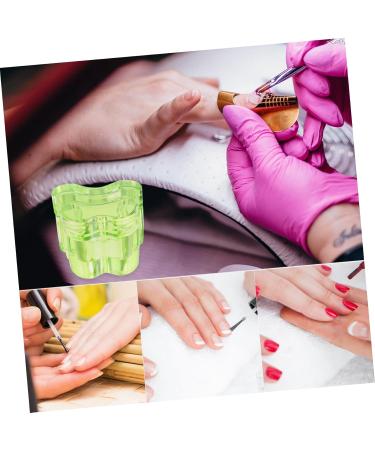 Housoutil Pen wash cup Nails Dish crystal glass Nail supplies glass nails bowl nail with cover major thicken nail dish nail dish for acrylic nails crystal bowl 7x5.6cm Green - Buy Online on GoSupps.com